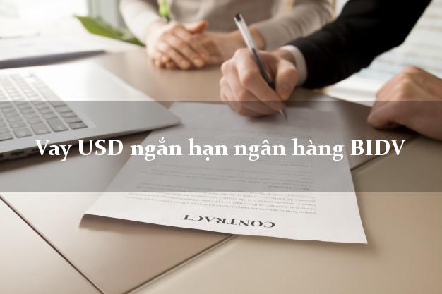 Vay USD ngắn hạn ngân hàng BIDV